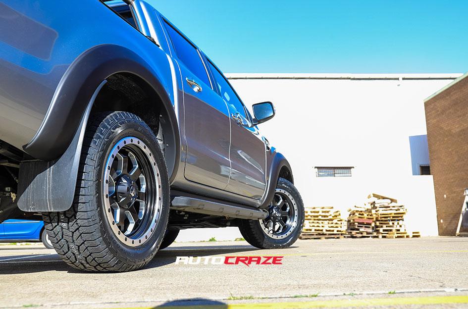 FORD RANGER SAVAGE MATTE BLACK MILLED ACCENTS